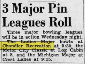 Chandler Recreation - Sep 21 1949 Article